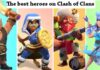 clash of clans heroes